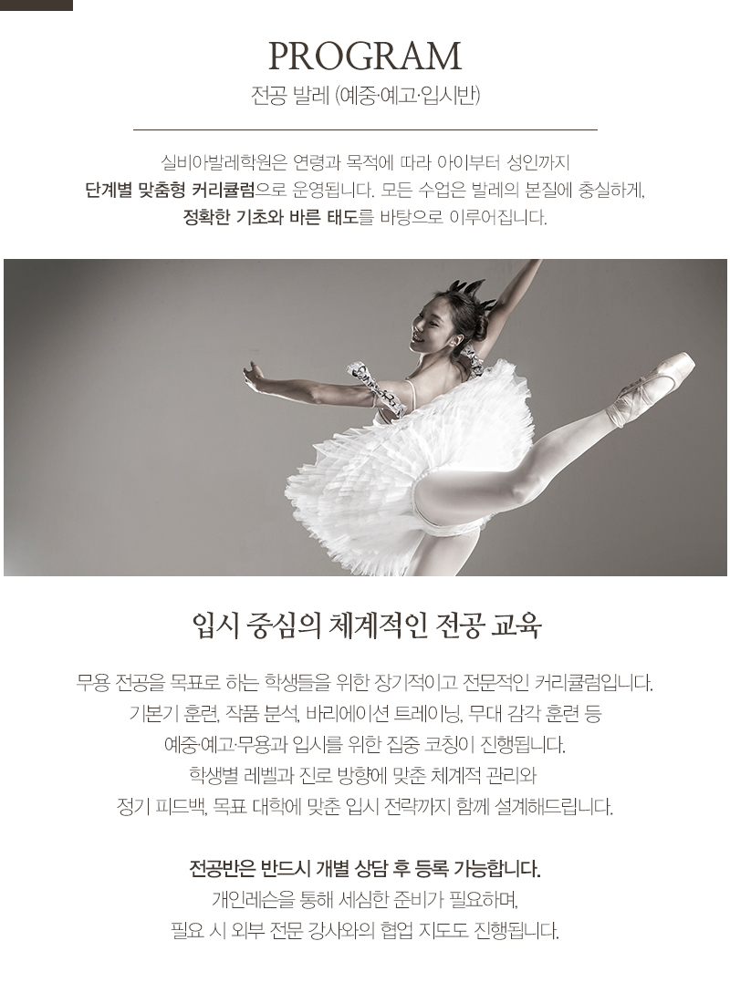 실비아발레학원_내용