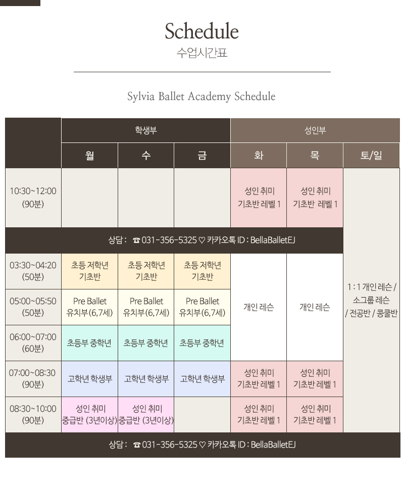 실비아발레학원_내용
